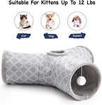 Tempcore Pet Cat Tunnel Tube Cat Toys 3 Way Collapsible, Cat Tunnels - Image 6