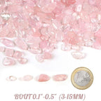 JOHOUSE Rose Quartz Crystals, 1lb Pink Crushed Rose Quartz Chips Bulk Tumbled - Image 2