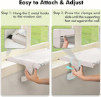 Window Sill Mount Cat Perch for Indoor Cats, One-Step Sliding Clamping Slot - Image 3