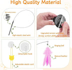 Cat Wand Toy, Interactive Kitten Feather Toys Self Play, Cat Teaser - Image 6