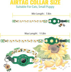 BINGPET AirTag Cat Collar with Bells, Upgraded Safety Elastic Cat Collar with - Image 5