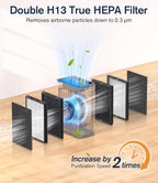 Air Purifiers for Home Large Room up to 3000sq.ft, DBFIT HEPA Double-Sided Air - Image 2
