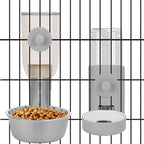 Yummy Sam Hanging Cage Automatic Small Pet Food Bowl Water Bottle Dispenser by YummySam