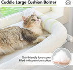 Cat Window Sill Perch with Large Bolster, Pet Hammock Bed - Image 3