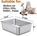 Stainless Steel Litter Box, Metal Litter Box, Cat Litter Box - Image 4