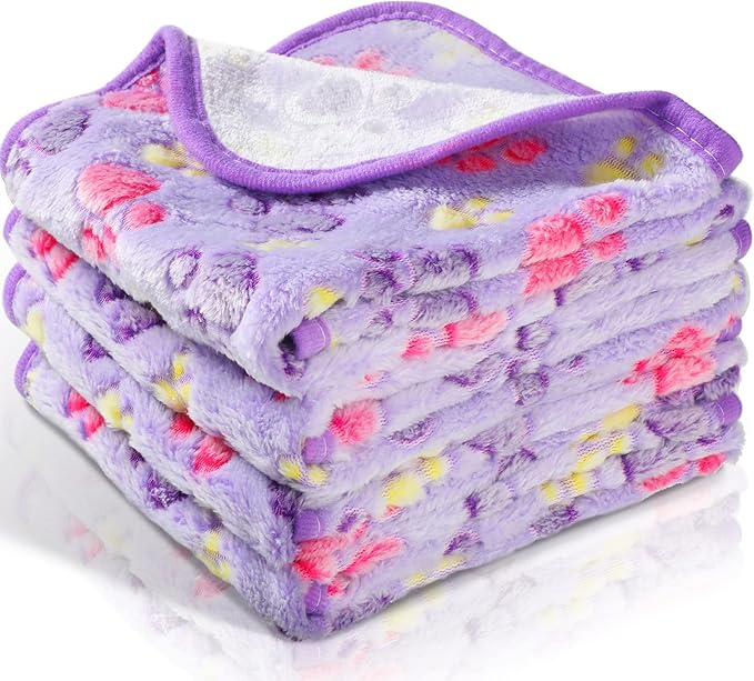 Tatuo 4 Pcs Dog Blanket for Pet Cat Blankets Indoor Puppy Teething Stuff Toys by Tatuo