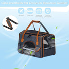 Pesen 18x11x11 Inches Cat Carrier– Fits Pets Up to 16 lbs, Anti-Collapse Design - Image 2
