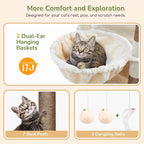 Globlazer Heavy Duty Cat Tree, 74in Sturdy Cat Tower - Image 2