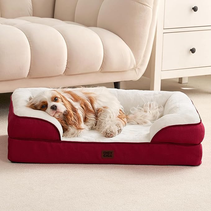 EHEYCIGA Orthopedic Dog Bed for Medium Dogs, Waterproof Memory Foam Medium Dog - Image 8