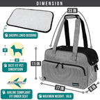 PetAmi Small Dog Purse Carrier, Soft-Sided Pet Carrier Bag - Image 2