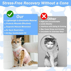 Coppthinktu Cat Recovery Suit Female, Breathable Cat Onesie After Surgery Female - Image 3