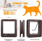 Smart Cat Door with 3 Collar Sensor, RFID Cat Door Collar Activated with Remote - Image 2