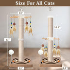 Tall Cat Scratching Post, 33 Inches, Interactive Furniture Toys - Image 5
