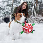 QDAN Small Christmas Dog Toys, Soccer Ball - Image 3