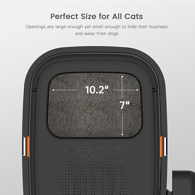 Enclosed Stainless Steel Cat Litter Box - Image 5