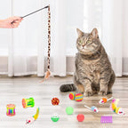 Retro Shaw 33Pcs Cat Toys for Indoor Cats Kitten, Collapsible Play Tunnel - Image 6