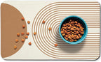 Dog Food Mats for Floors Waterproof, Cat Water Bowl Mats Pet Feeding Absorbent by Zoeeya
