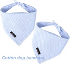 ARING PET Summer Dog Bandana-Cute Blue Dog Bandanas, Comfortable Pet Scarf Dogs - Image 4