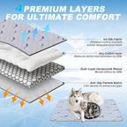 Dog Cooling Mat, Cooling Mat for Dogs, Breathable Dog Bed - Image 5