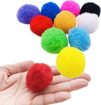 PET SHOW 20Pcs 1.5"/3.8cm Cat Toy Balls Bulk Soft Kitten Pompon Toys Indoor - Image 5