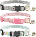 Breakaway Cat Collars with Bell, Durable & Safe Cute Kitten Collars Safety by XPangle