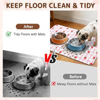 Dog Food Mat for Bowls, Absorbent Quick Dry Dog Cat Mats for Food and Water - Image 3