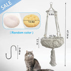 kathson Macrame Cat Hammock - Image 3