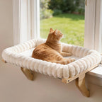 Cloud-Cuddle Cat Perch for Window Sill by Zoratoo