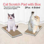 Cat Scratcher Cardboard with Box Durable Corrugate Scratching Kitty Sofa Lounge - Image 7