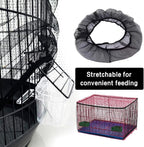 Universal Bird Cage Seed Catcher, Elasticity Airy Gauze Guard Net Cover - Image 3