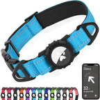 Joytale Airtag Dog Collar, Waterproof Dual D-Rings, Reflective Pet Collar by Joytale