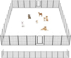 Dog Playpen 32 inch 32 Panels Indoor Outdoor Dog Pen by Jhsomdr