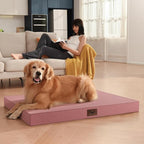 Outdoor Dog Bed for Medium Dogs, Waterproof Dog Crate Mat Orthopedic Egg Crate - Image 5