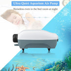 HITOP Dual Outlet Aquarium Electric Air Pump, Whisper Adjustable Fish Tank - Image 5