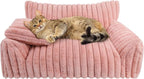 Cute Cat Couch Bed for Indoor Cats, Fluffy Pet Cat Sofa - Image 8