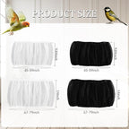 4 PCS Bird Cage Cover, Universal Bird Cage Seed Catcher, Adjustable Elastic - Image 2