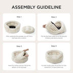 Bedsure ComfyFleece™ Cat Bed, Washable Round Cute Cat Beds - Image 5