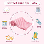 Soft Fleece Baby Blanket Ultra Cozy Pink Baby Blankets - Image 7
