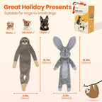 HGB No Stuffing Dog Toys for Aggressive Chewers, Squeaky Crinkle Plush Dog Toys - Image 6