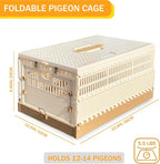 Folding Pigeon Cage Racing Pigeons Travel Cage Pairing Cage Plastic Three Doors - Image 2
