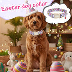 Easter Dog Collar for Large Dogs, Easter & Spring Theme Large Dog Collar - Image 3