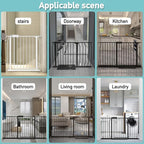 WAOWAO Baby Gate 52.76-57.45" Extra Wide Pressure Mounted Walk Through Swing - Image 5