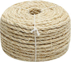 Natural Sisal Rope 1/4 Inch 32-Feet by Juomid
