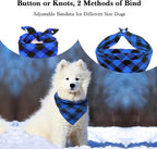 Christmas Plaid Dog Bandana - Image 2