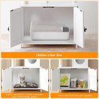 HOOBRO Cat Tree Tower with Litter Box Enclosure - Image 4