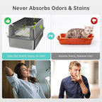 Enclosed Stainless Steel Cat Litter Box - Image 6