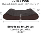Furhaven Replacement Dog Bed Cover Ultra Plush Faux Fur & Suede Contour Luxe - Image 3