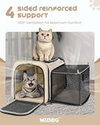 MIDOG Cat Carrier Soft for Small to Medium-Sized Cats, TSA Airline Approved - Image 7