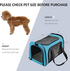 Henkelion Pet Carrier for Small Medium Cats Puppies up to 15 Lbs, Airline - Image 8