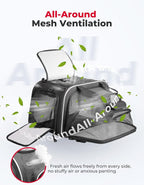 KEMIMOTO Motorcycle Dog Carrier Expandable, Airline Approved Pet Carrier - Image 6